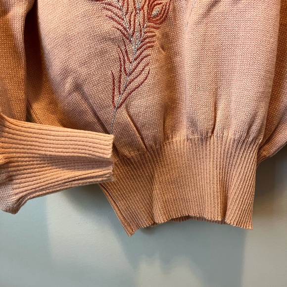 Vintage Bonanza embroidered sweater pink small - Picture 5 of 9